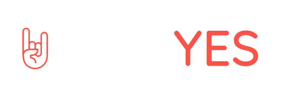 Logotipo HellYes invertido
